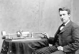 Tom Edison and gramaphone