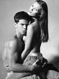 Kate Moss and Calvin