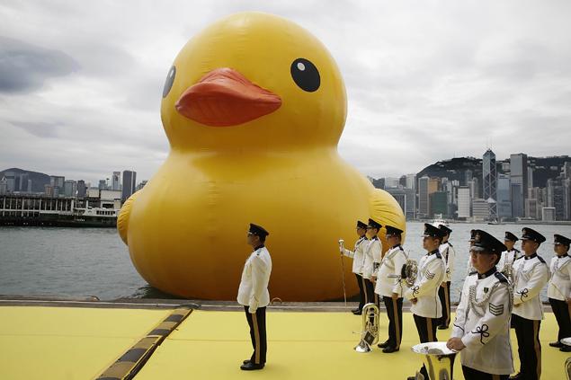 Rubber duck in Hong Kong three