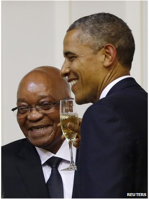 Obama and Jacob Zuma