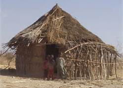 African in huts