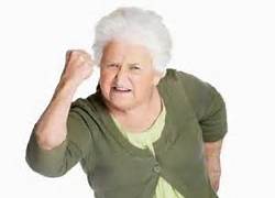 angry old lady
