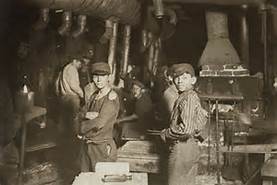 Kid working in factories
