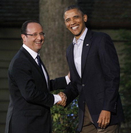 Obama and Francois Hollande