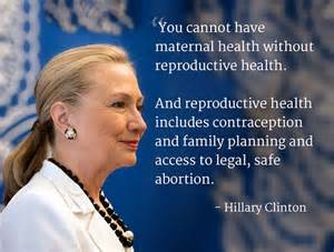 Hillary clinton and abortion