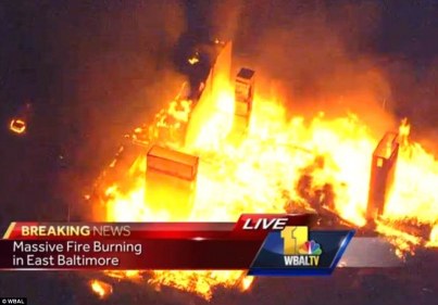 Fire in baltimore