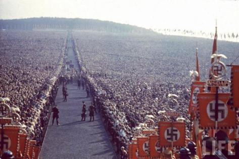And you thought OBAMA was popular. Big party for Hitler. 