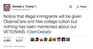 Donald Trump tweet