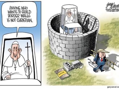 trump vs pope
