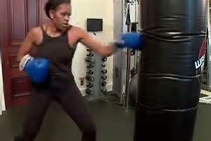 Michelle working out