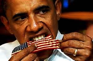 obama-eats-flag